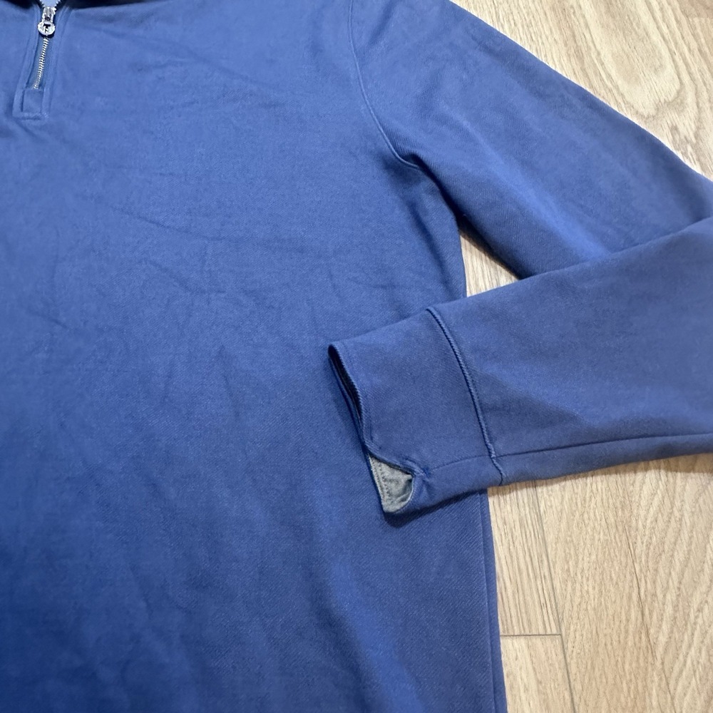 Twillory Sweater Mens Sz XL Blue 1/4 Zip Long Sleeve Top Performance Mock Neck - Picture 3 of 7